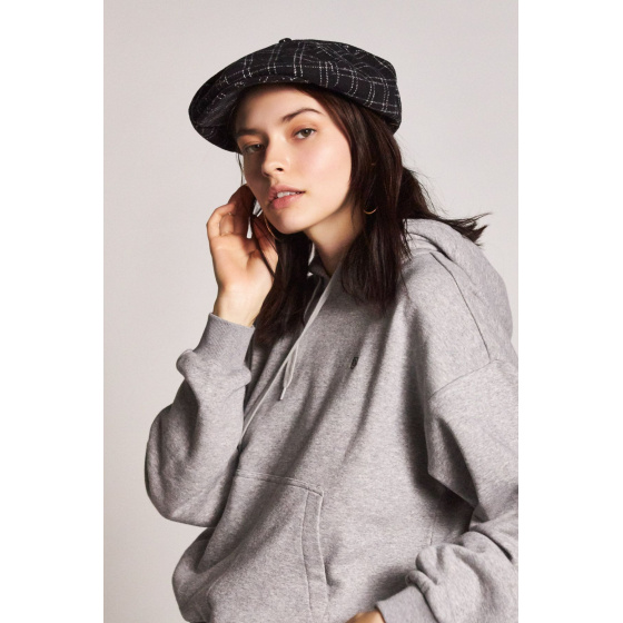 Casquette Plate Ollie Noire & Blanche- Brixton