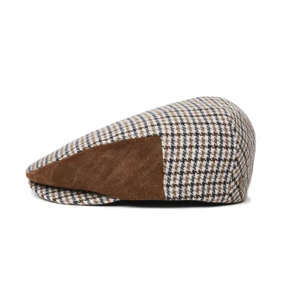 Houndstooth Flat Hooligan Cap - Brixton Reference: 6011 | Traclet Hat Shop