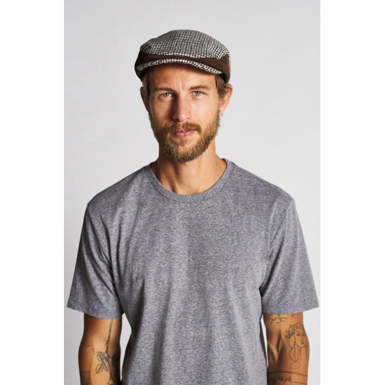 Casquette Plate Hooligan pieds de poule- Brixton