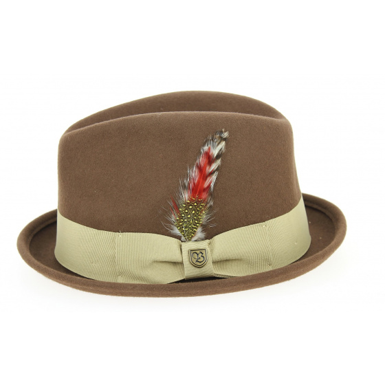 Light brown Brixton gain hat