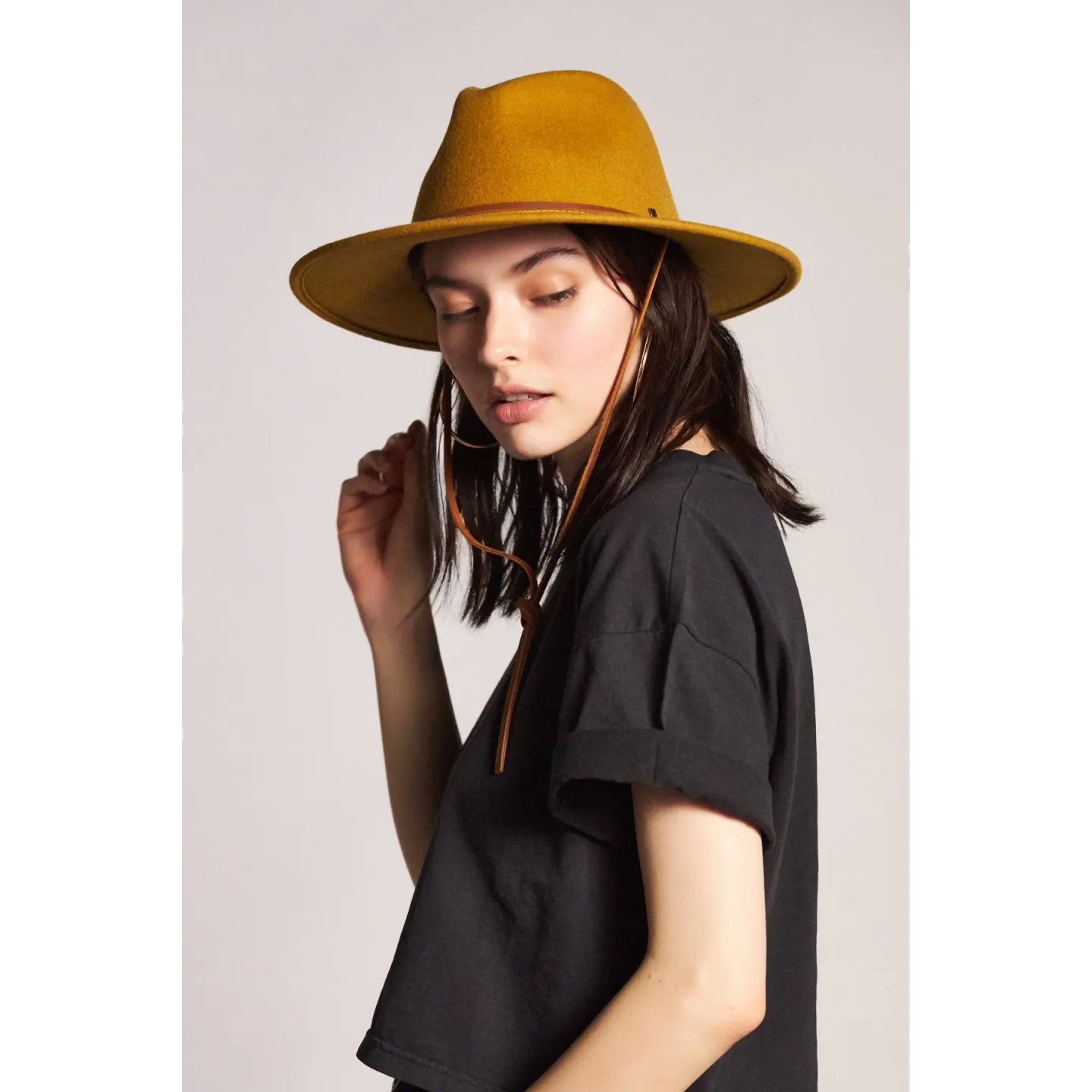 Chapeau Traveller Field Feutre Laine Moutarde- Brixton  Reference : 8193 | Chapellerie Traclet