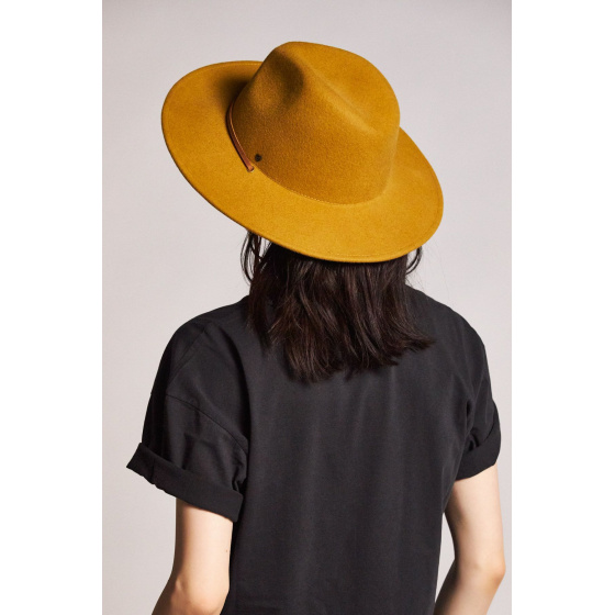 Traveller Field Hat Wool Felt Mustard - Brixton