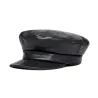 Casquette Marin Fiddler Unstructured Cuir Noir - Brixton Reference : 7797 | Chapellerie Traclet