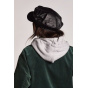 Black Leather Fiddler Unstructured Marine Cap - Brixton