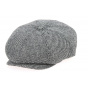 Brood Black & Grey Herringbone Cap - Brixton