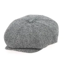 Casquette Brood Chevrons Noir & Gris- Brixton Reference : 7794 | Chapellerie Traclet