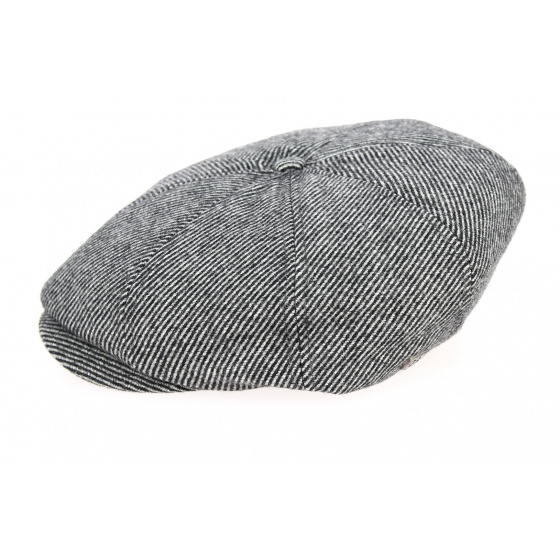 Brood Black & Grey Herringbone Cap - Brixton