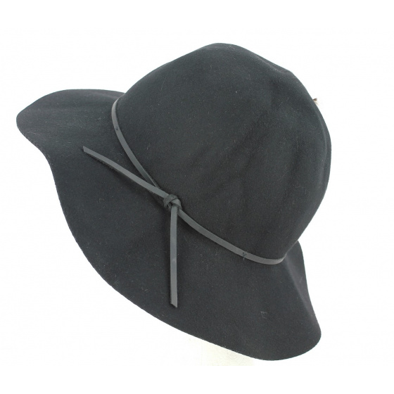 Black Wool Felt Jethro Hat - Brixton