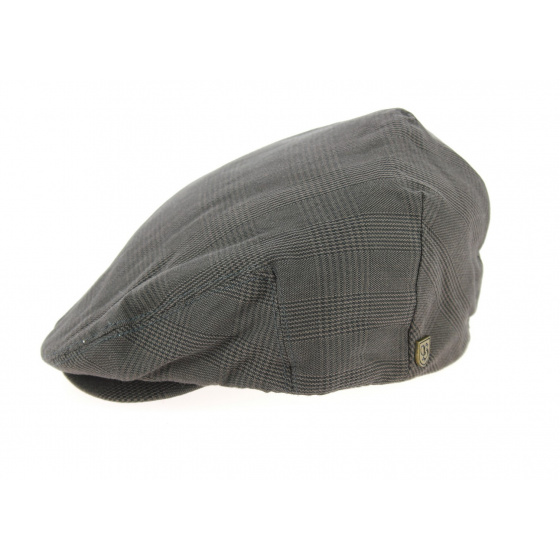 Brown Checkered Hooligan Flat Cap - Brixton