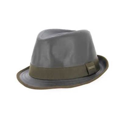 Brown Leather Trilby Hat Citrus - Stetson Reference: 4467 | Traclet Hatters