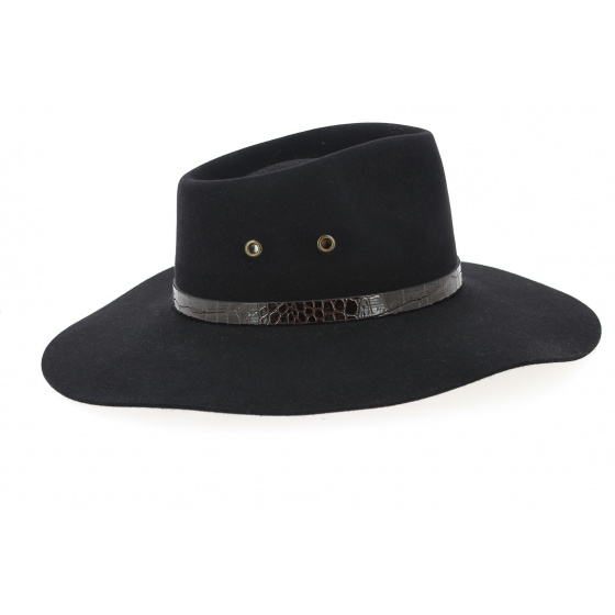 Black Territory Fur Felt Hat - Akubra