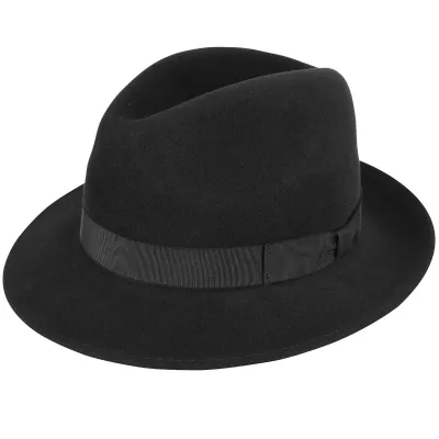 Winters Black Fedora Hat - Bailey Reference: 9722 | Traclet Hatmakers