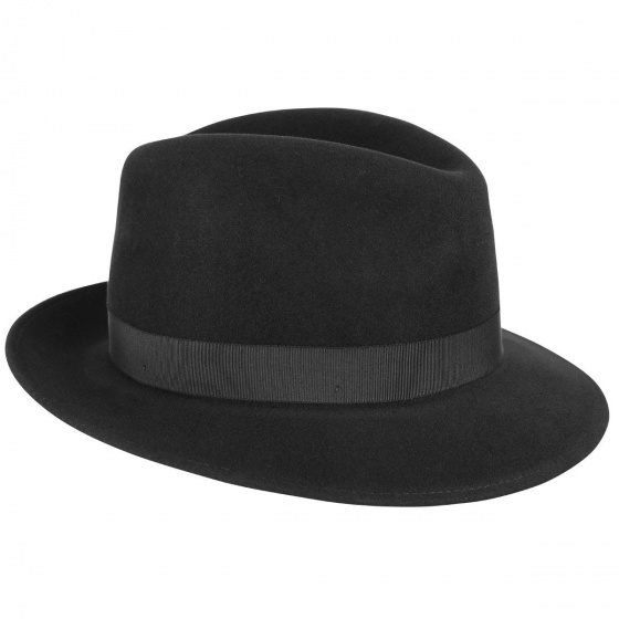 Winters Black Fedora Hat - Bailey