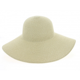 Vittoria Natural Paper Straw Wide-Brim Hat - Traclet