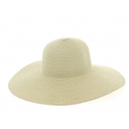 Vittoria Natural Paper Straw Wide-Brim Hat - Traclet