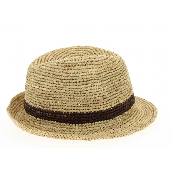 Christys Natural Straw Bude Trilby Hat