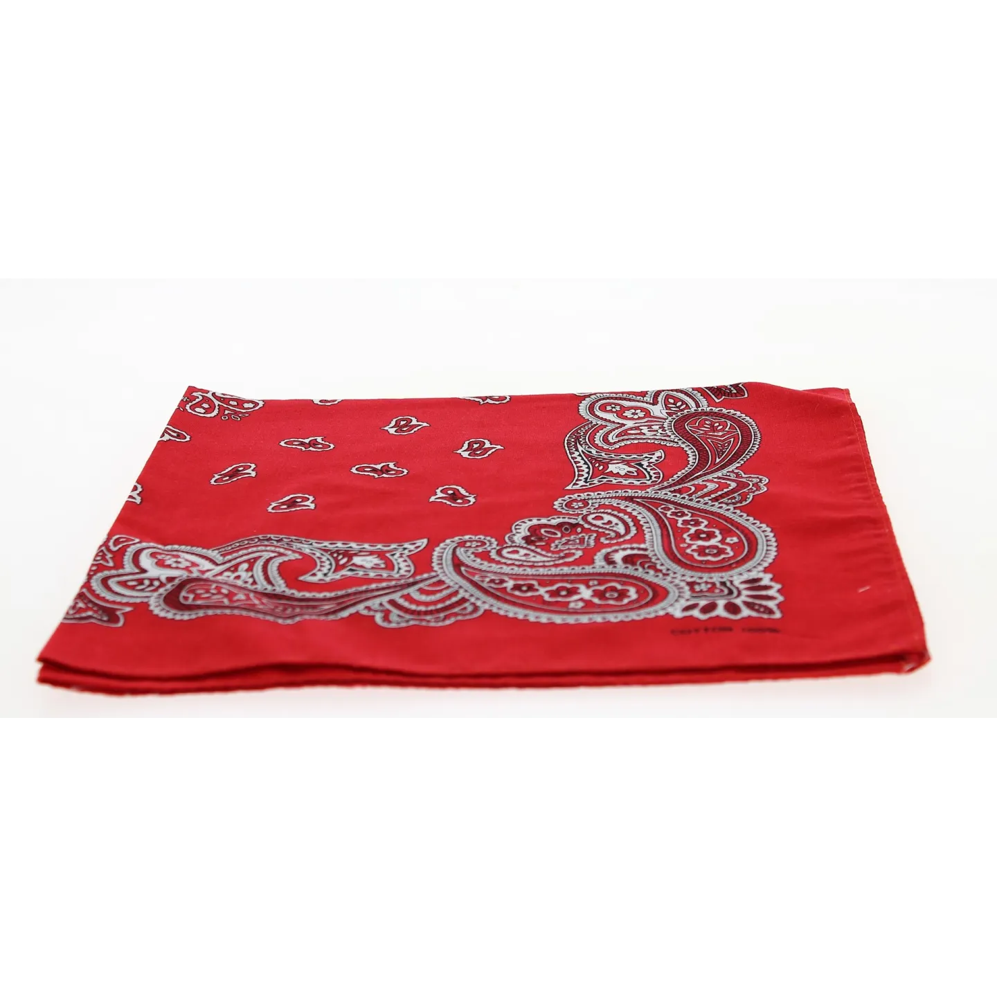 bandana headscarf rouge -  100% coton - Achat en ligne Reference : 6875 | Chapellerie Traclet