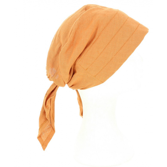 Colored Linen Chemotherapy Turban Hat