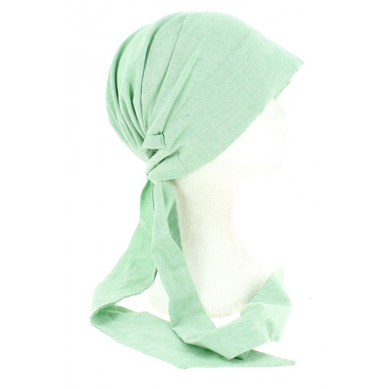 Colored Linen Chemotherapy Turban Hat