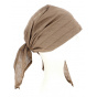 Colored Linen Chemotherapy Turban Hat