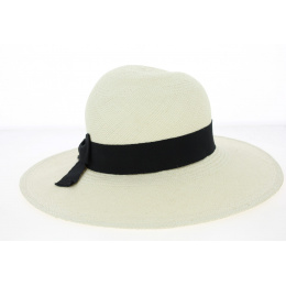 White Finja Panama Wide-Brimmed Hat -Mayser