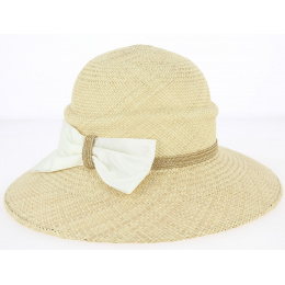 Natural Frederike Panama Wide-Brim Hat-Mayser