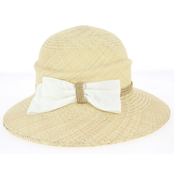 Natural Frederike Panama Wide-Brim Hat-Mayser