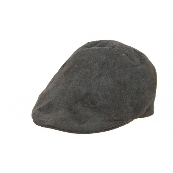 Black leather cap Caloway by Traclet
