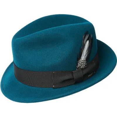 chapeau tino vert bouteille trilby bailey - Chapellerie Traclet Reference : 5136 | Chapellerie Traclet