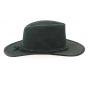 Black Leather Traveller Swagman Hat - Bc Hats