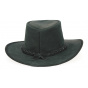 Black Leather Traveller Swagman Hat - Bc Hats