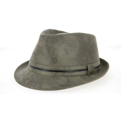 Grey Polyester Trilby Hat - Aussie Apparel Reference: 9748 | Traclet Hat Shop