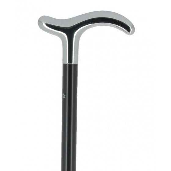 Cane Crutch Black Chrome handle - Fayet
