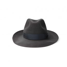Umberto Felt Hat Grey Canvas - Borsalino
