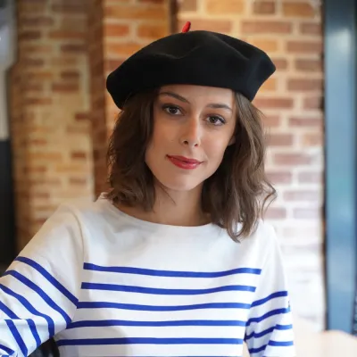 Béret Mode Noir- Le Béret Français Reference : 4193 | Chapellerie Traclet