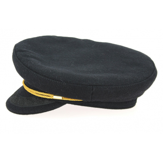 Casquette Marin Camaret Laine Noire - Traclet