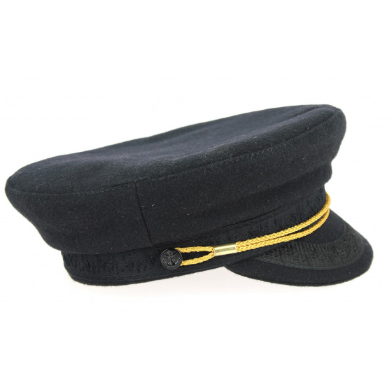 Casquette Marin Camaret Laine Noire - Traclet