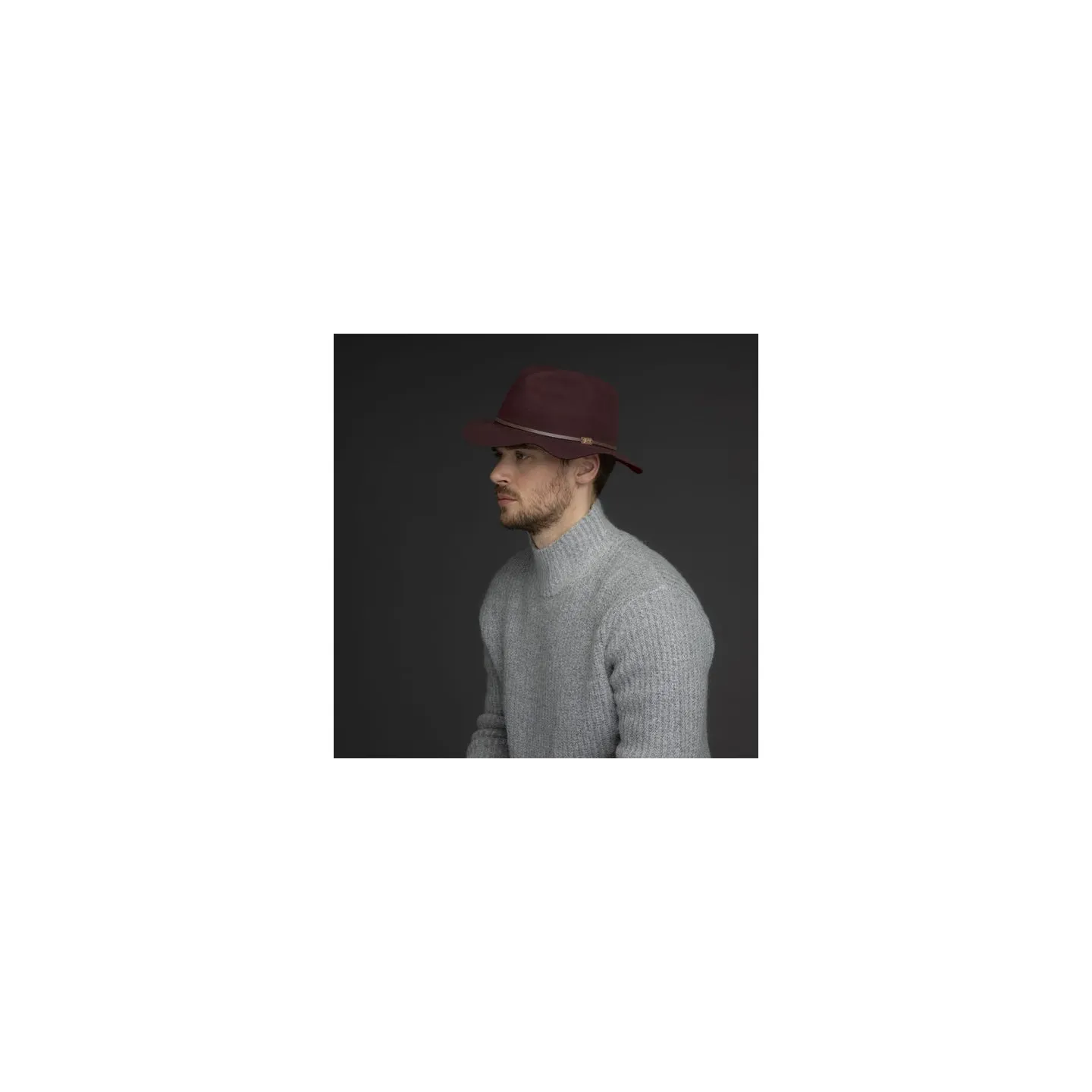 Chapeau feutre Jackman bordeaux - Bailey Reference : 5124 | Chapellerie Traclet