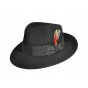 Black LiteFelt® Fedora Hat - Bailey