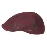 Red Leather Sutton Duck Bill Cap - Hatland Reference: 9768 | Traclet Hat Shop