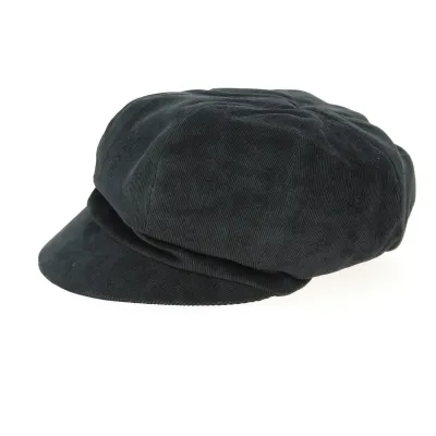 Casquette Gavroche Elorine Velours Noire - Traclet