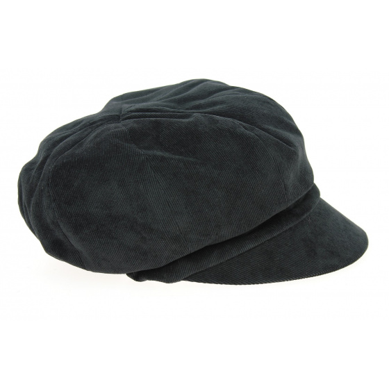 Black Velvet Newsboy Cap Elorine - Traclet Black Velvet Newsboy Cap Elorine - Traclet
