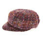Chantal Bordeaux Newsboy Cap - Traclet