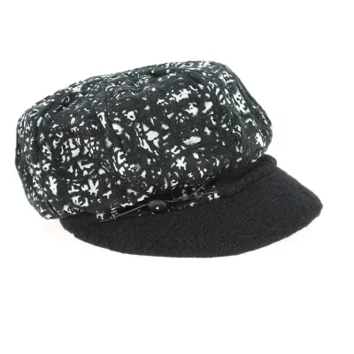 Casquette Gavroche Fil Noire & Blanche- Traclet  Reference : 9358 | Chapellerie Traclet