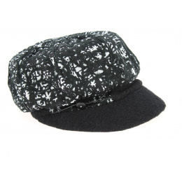 Black & White Newsboy Cap - Traclet