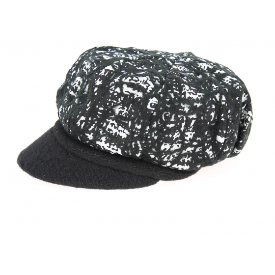 Black & White Newsboy Cap - Traclet