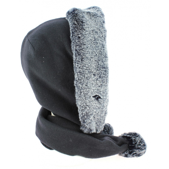 Norell Fleece Hood Navy Blue - Traclet