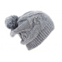 Long Pom Pom Beanie Birama Blue - Traclet