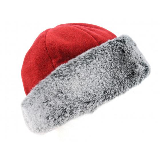 Nayeli Red & Anthracite Toque - Traclet