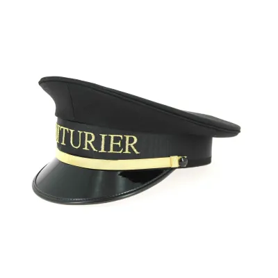 Black & Gold Valet Cap - Traclet Reference: 9782 | Traclet Hat Shop